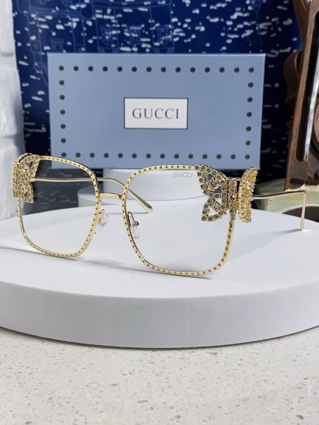 Gucci Square Silver Lens Sunglasses for Women - 132226