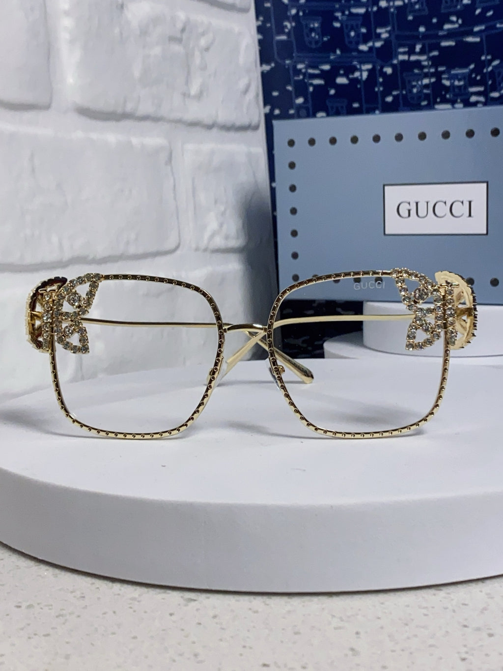 Gucci Square Silver Lens Sunglasses for Women - 132226 - detail image 2