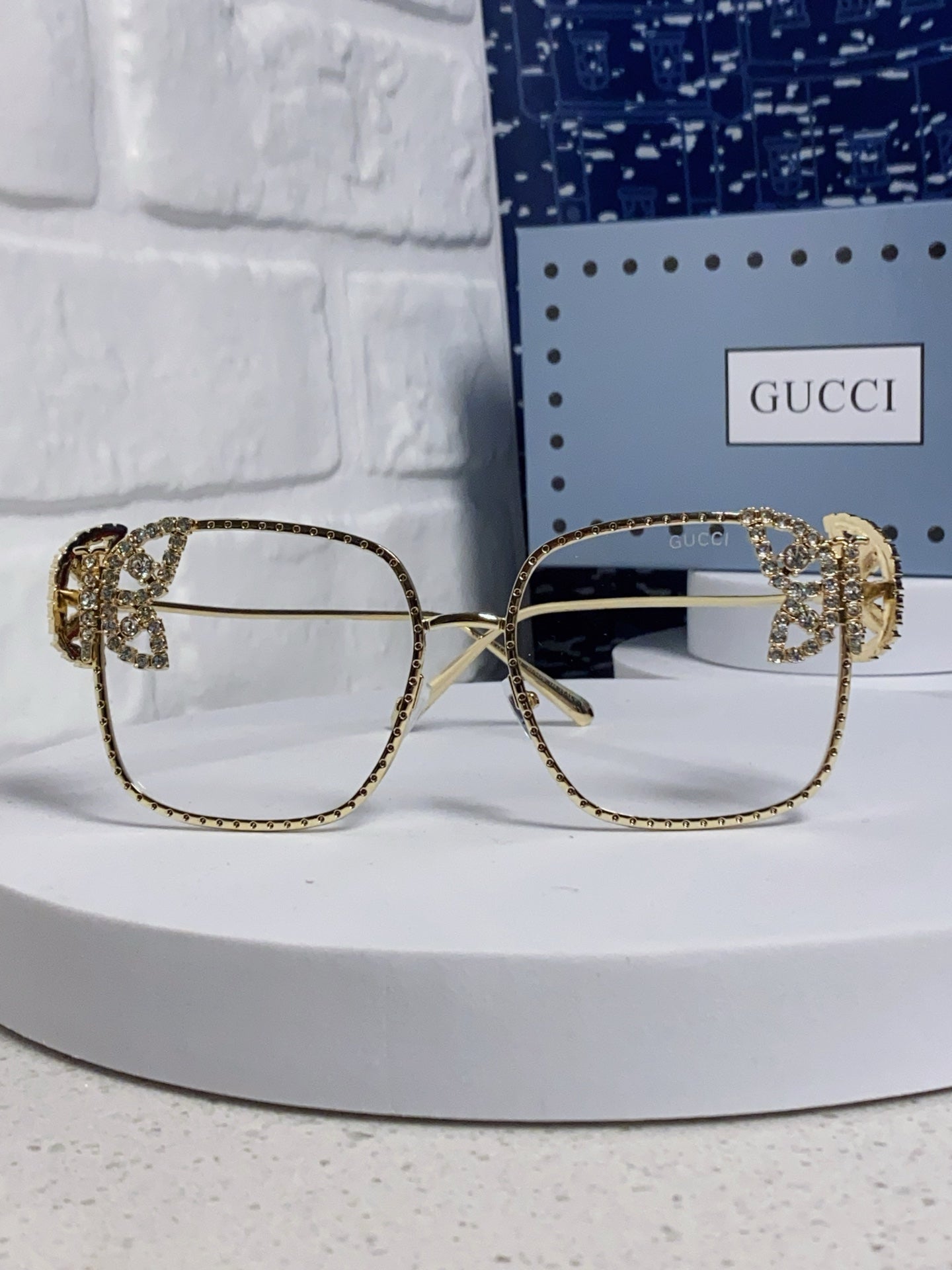 Gucci Square Silver Lens Sunglasses for Women - 132226 - detail image 2