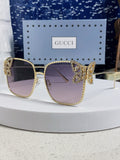 Gucci Square Silver Lens Sunglasses for Women - 132227