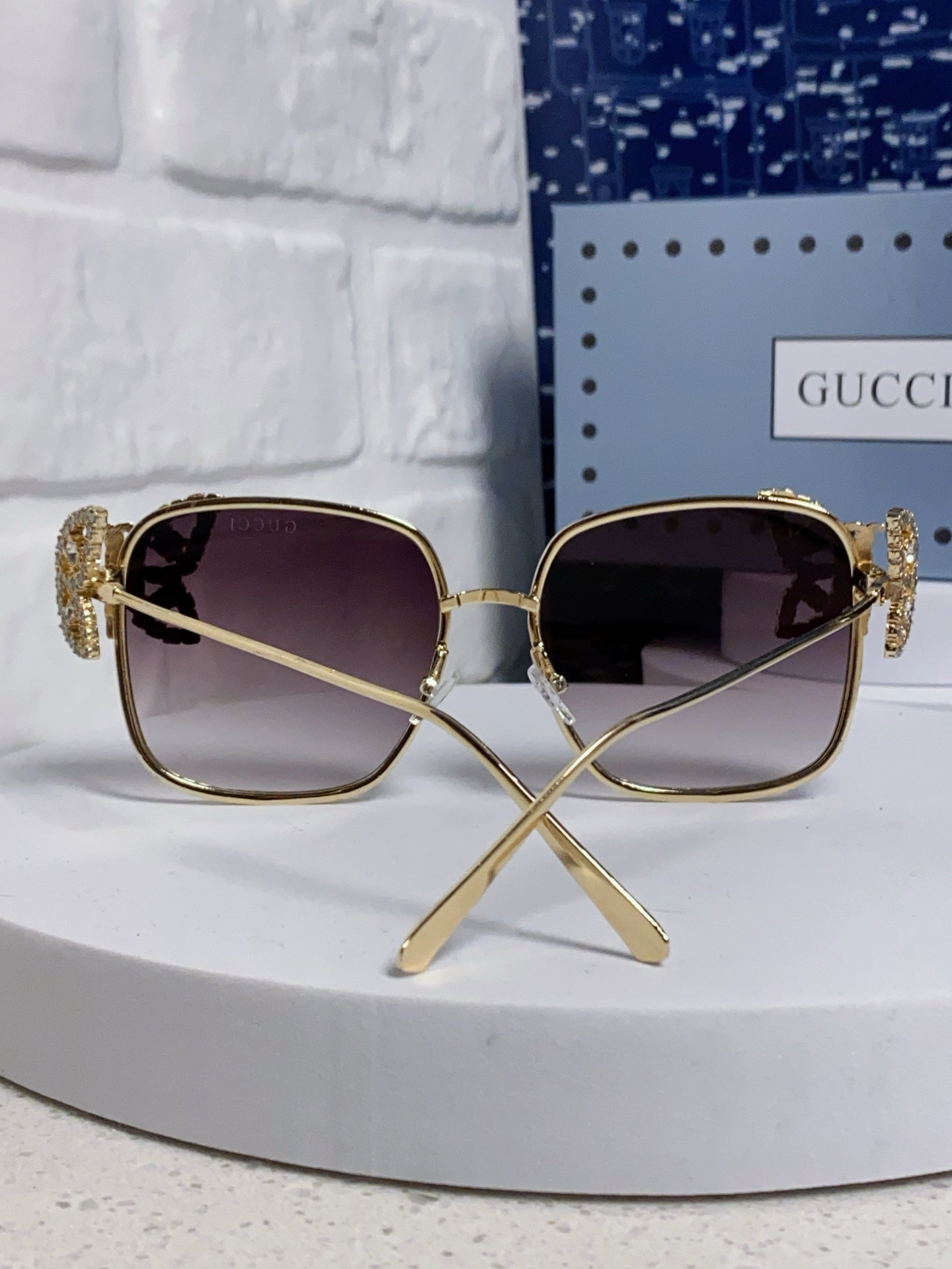 Gucci Square Brown Lens Sunglasses for Women - 132229 - detail image 3