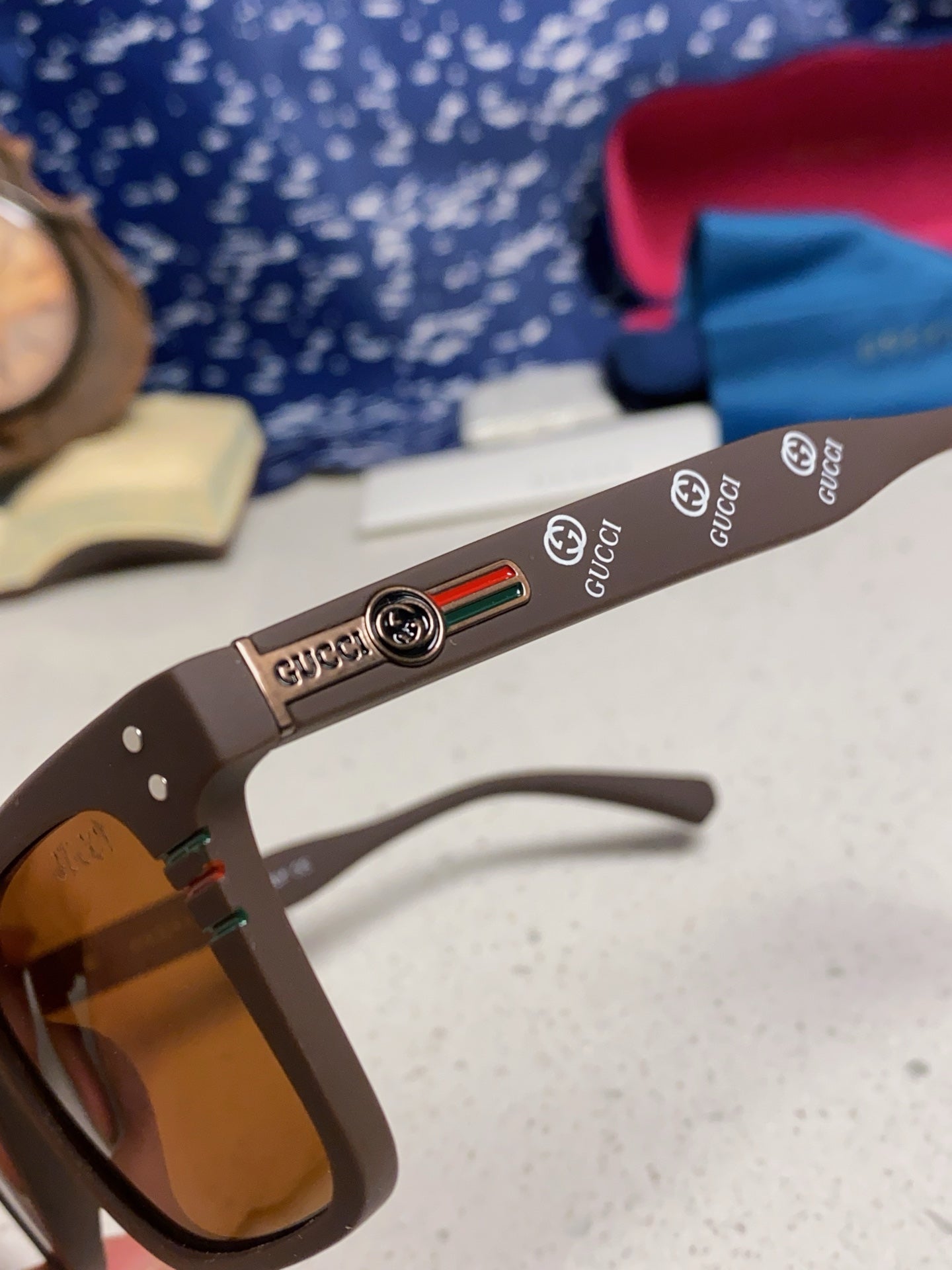 Gucci Polarized Fashion Brown Lens Sunglasses for Men & Women - 132233 - detail image 7