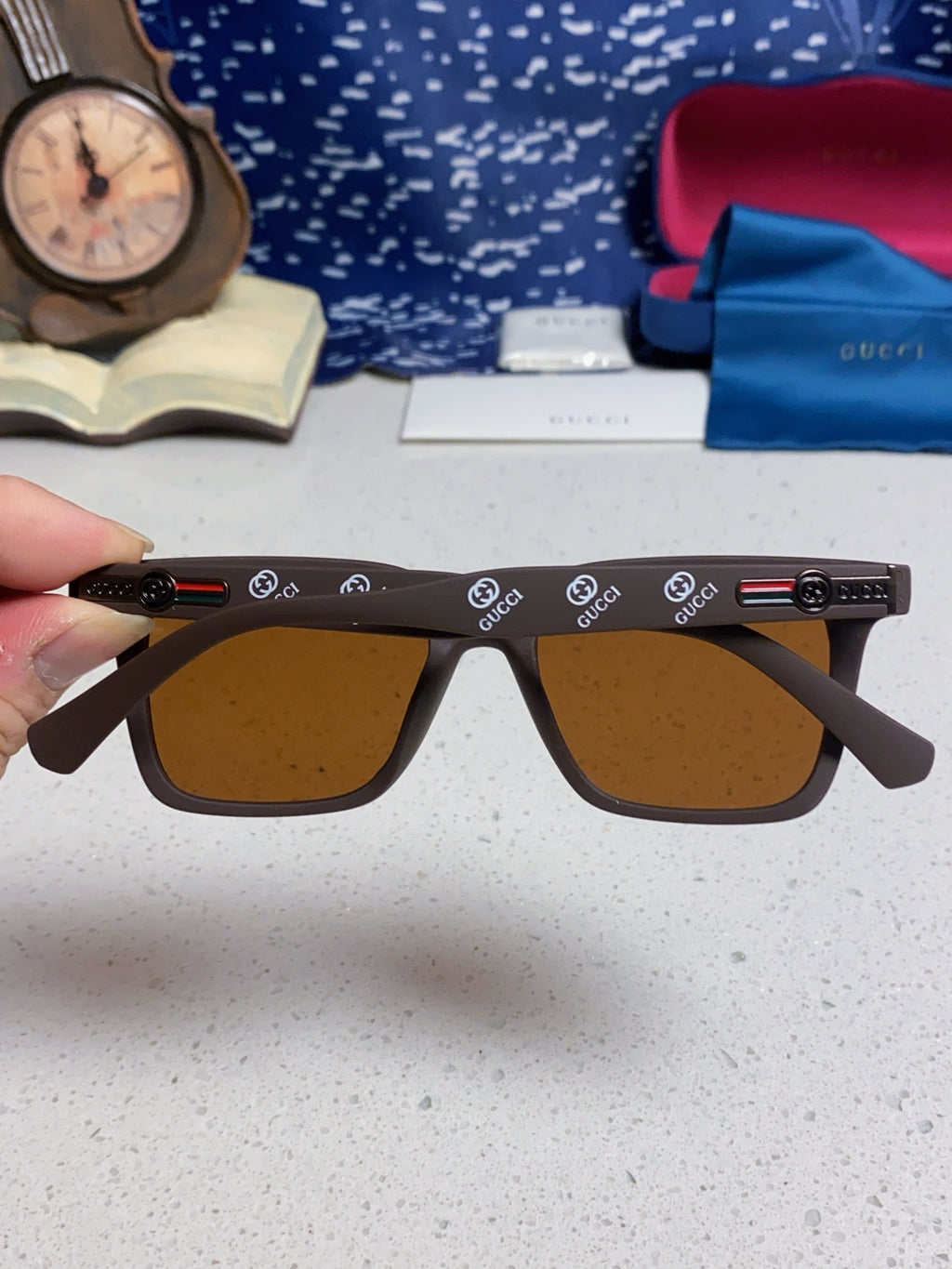 Gucci Polarized Fashion Brown Lens Sunglasses for Men & Women - 132233 - detail image 5