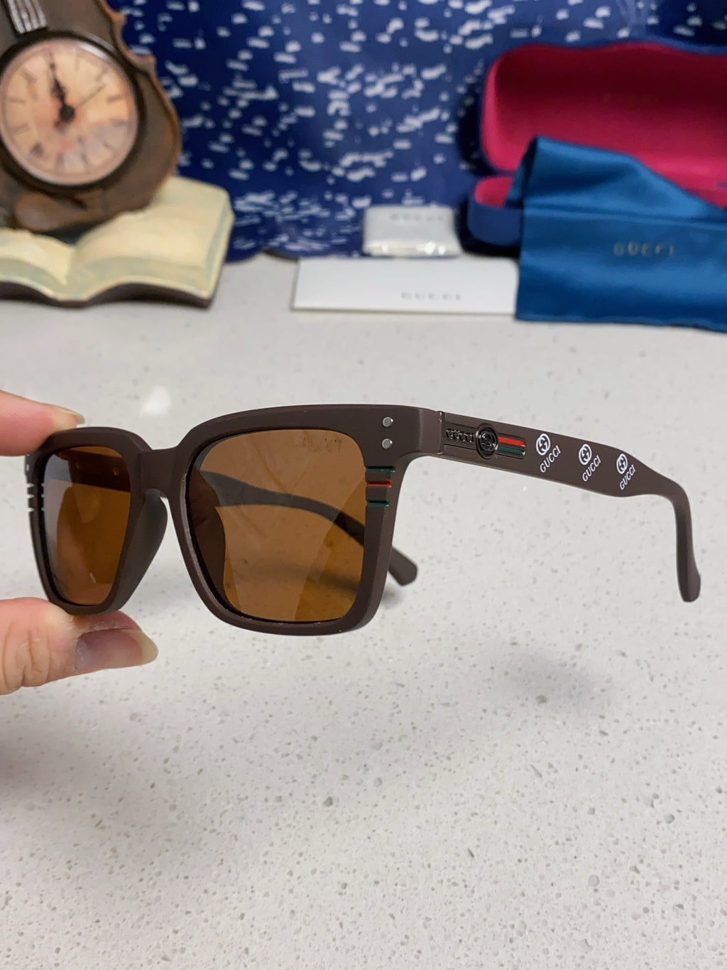 Gucci Polarized Fashion Brown Lens Sunglasses for Men & Women - 132233 - detail image 6