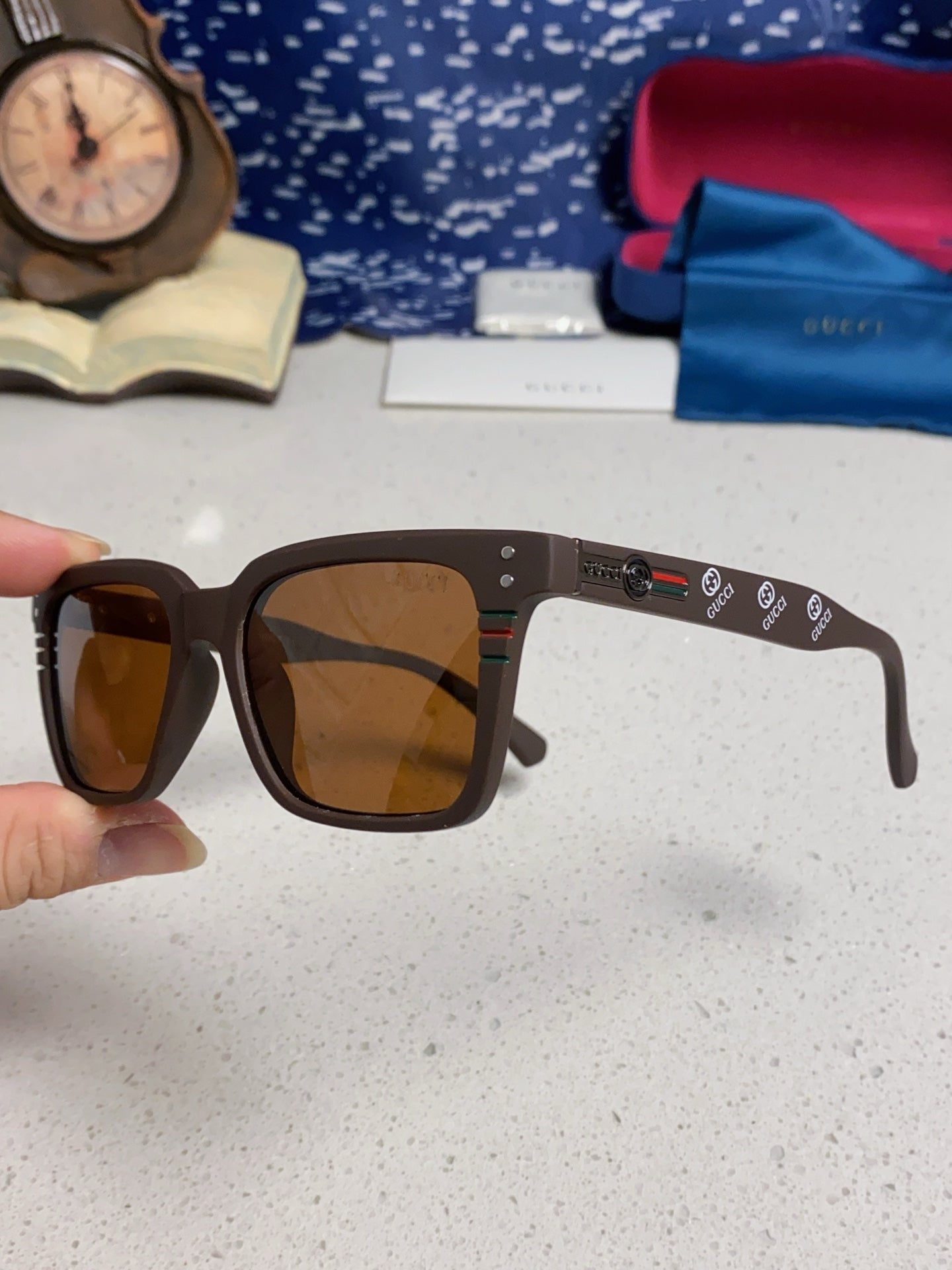 Gucci Polarized Fashion Brown Lens Sunglasses for Men & Women - 132233 - detail image 6