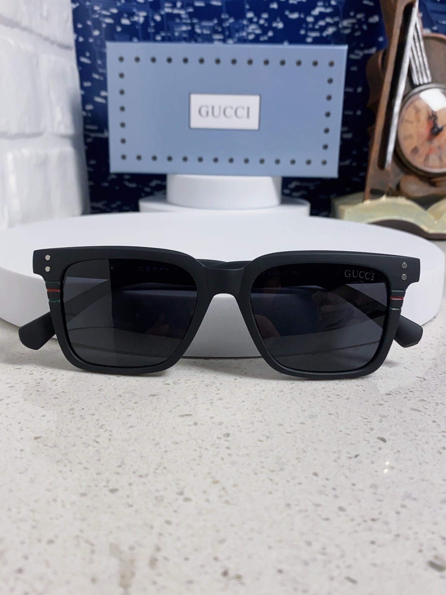Gucci Polarized Fashion Black Lens Sunglasses for Men & Women - 132234 - detail image 9
