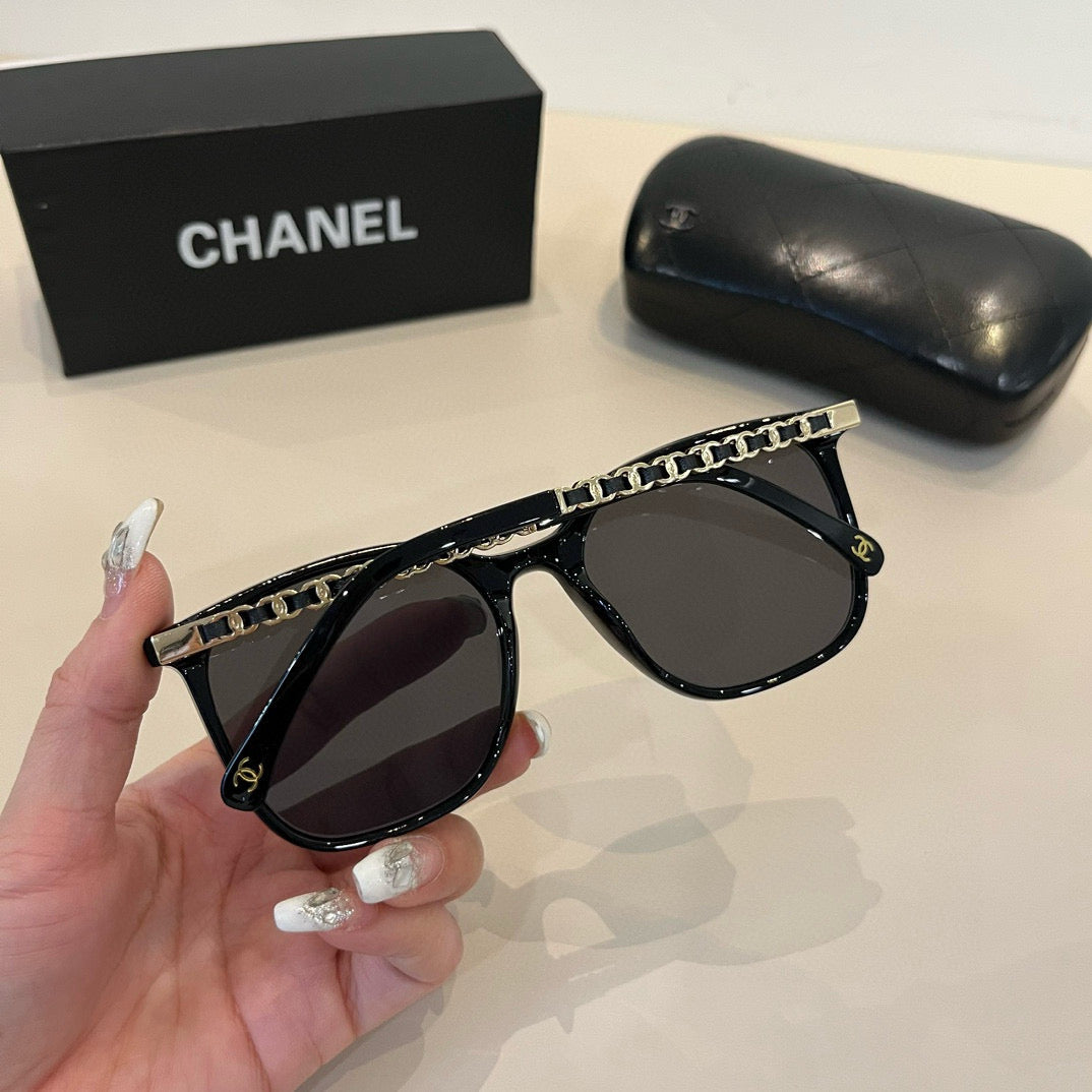 Chanel Oversized Silver Lens Sunglasses for Men & Women - 448957 - detail image 6