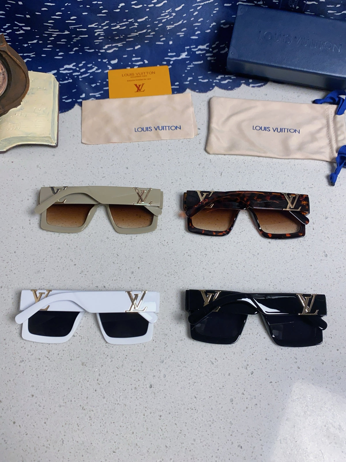 Louis Vuitton Square Brown Lens Sunglasses for Men & Women - 398161 - detail image 11