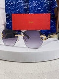 Cartier Lightweight Metal Rimless Silver Lens Sunglasses for Men & Wo - 432229