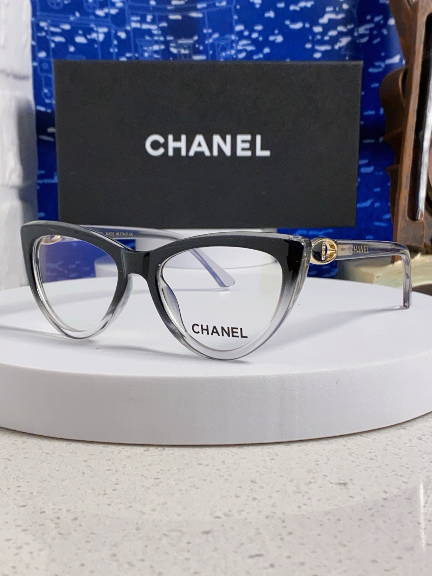 Chanel Cat-Eye Silver Lens Sunglasses for Men & Women - 398500
