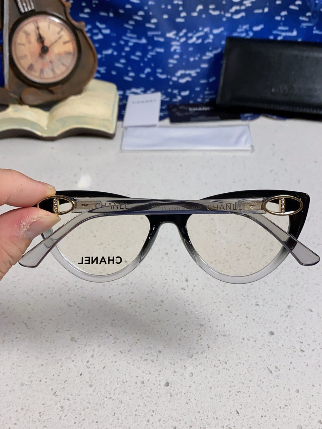 Chanel Cat-Eye Silver Lens Sunglasses for Men & Women - 398500 - detail image 5