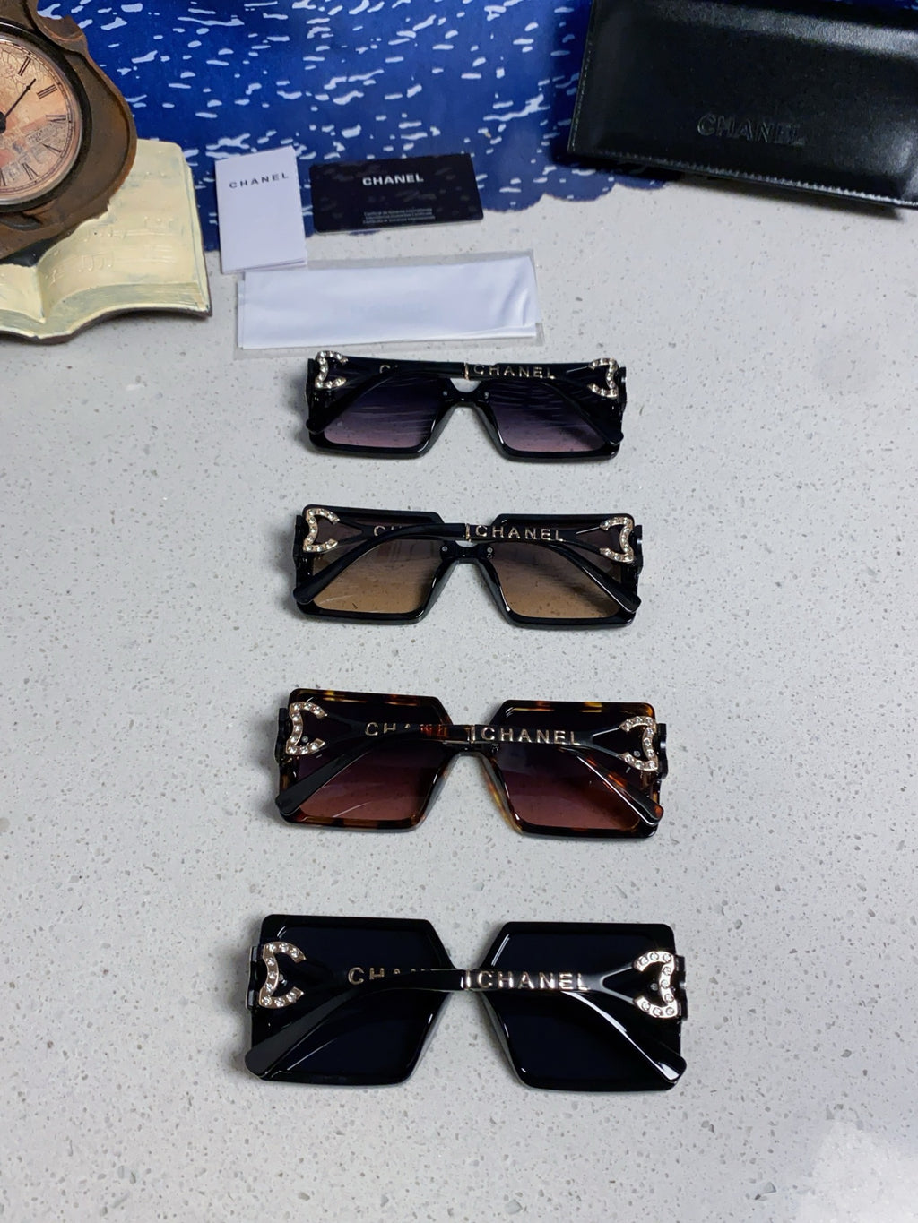 Chanel Fashion Silver Lens Sunglasses for Women - 398503 - detail image 11