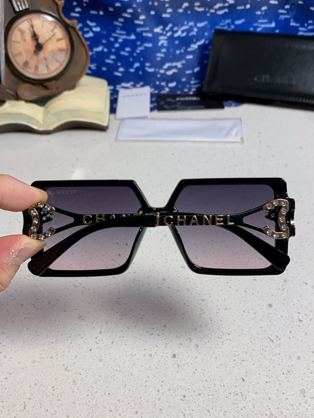 Chanel Fashion Silver Lens Sunglasses for Women - 398503 - detail image 5