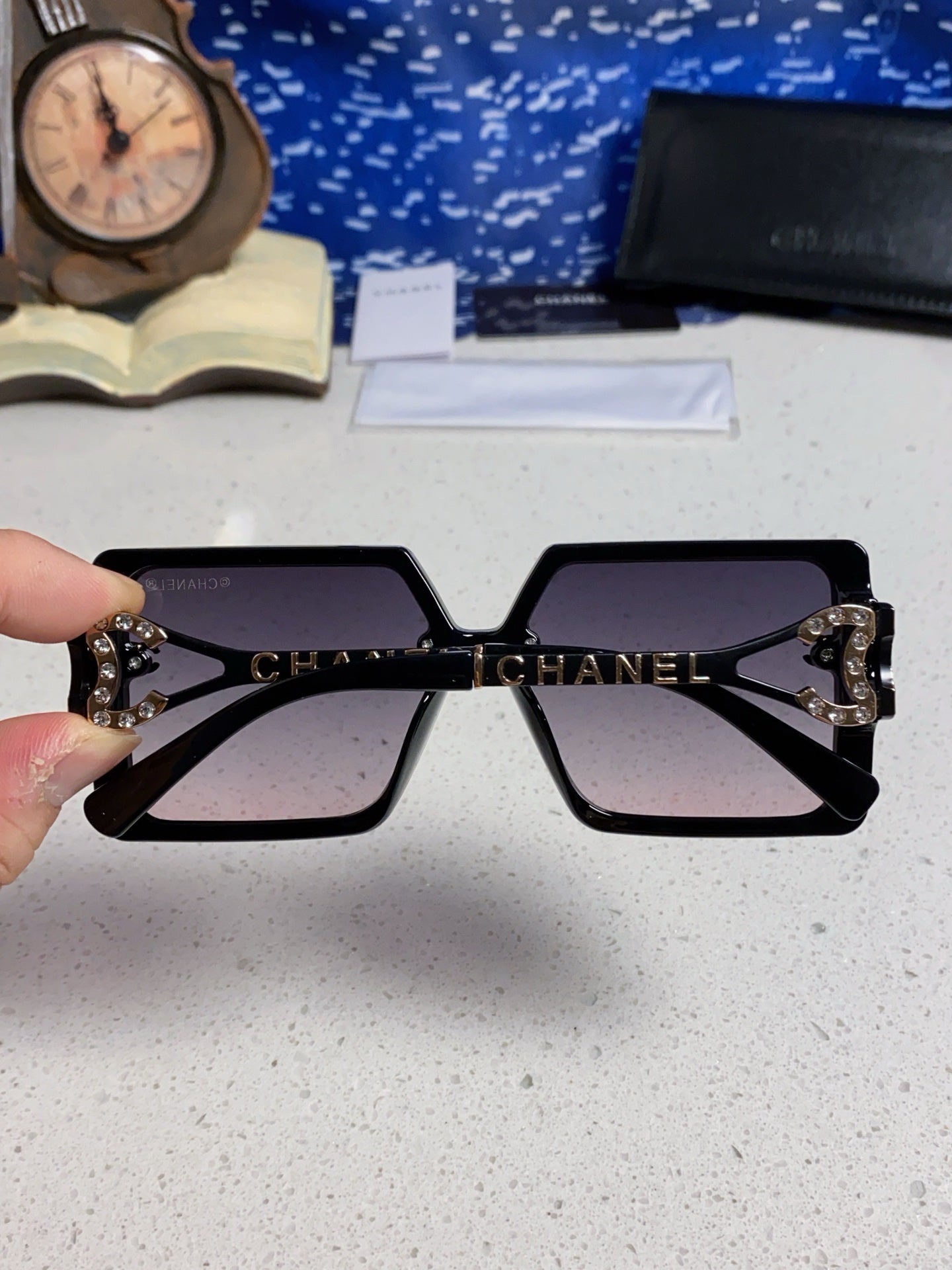 Chanel Fashion Silver Lens Sunglasses for Women - 398503 - detail image 5