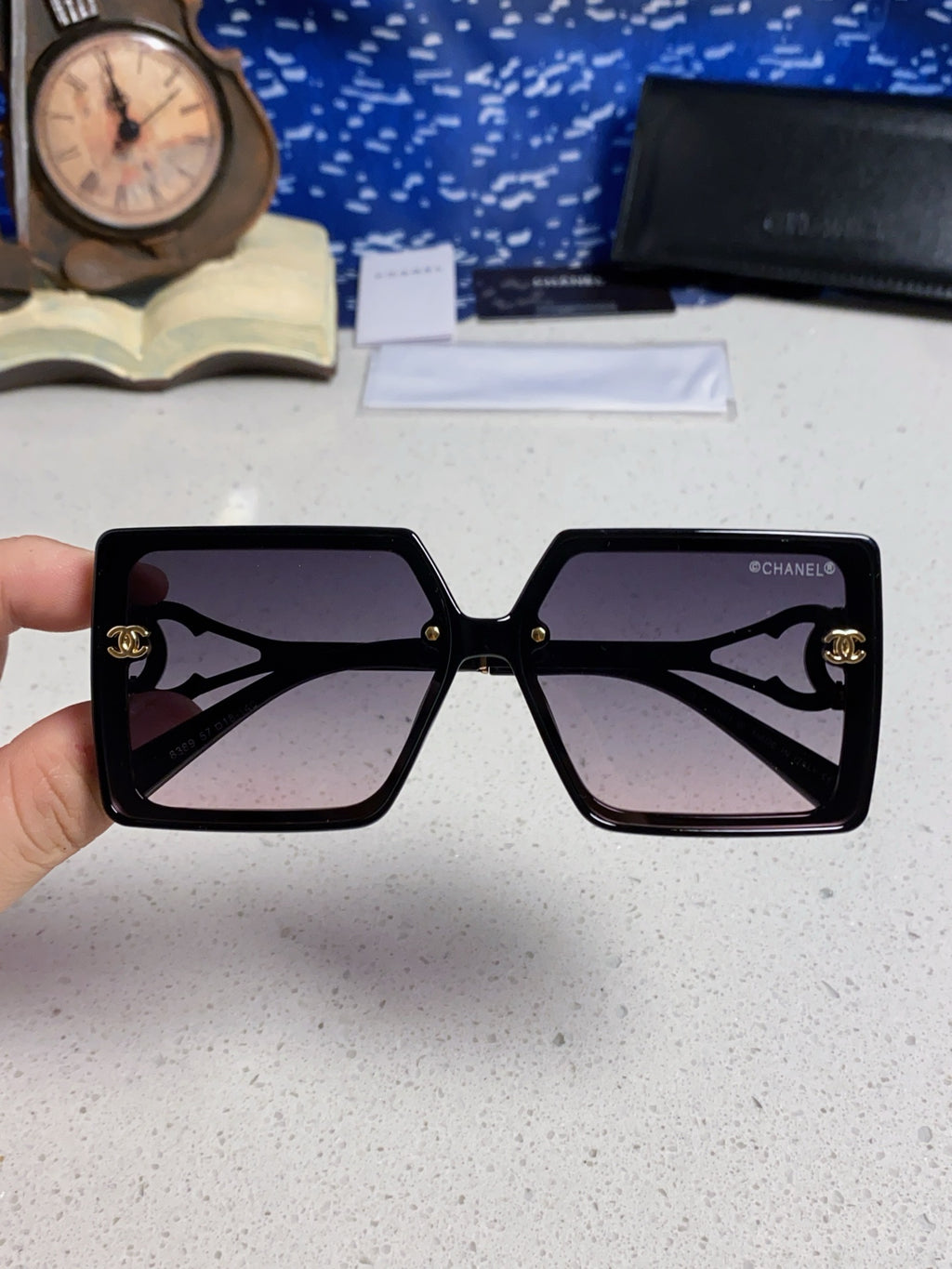Chanel Fashion Silver Lens Sunglasses for Women - 398503 - detail image 4