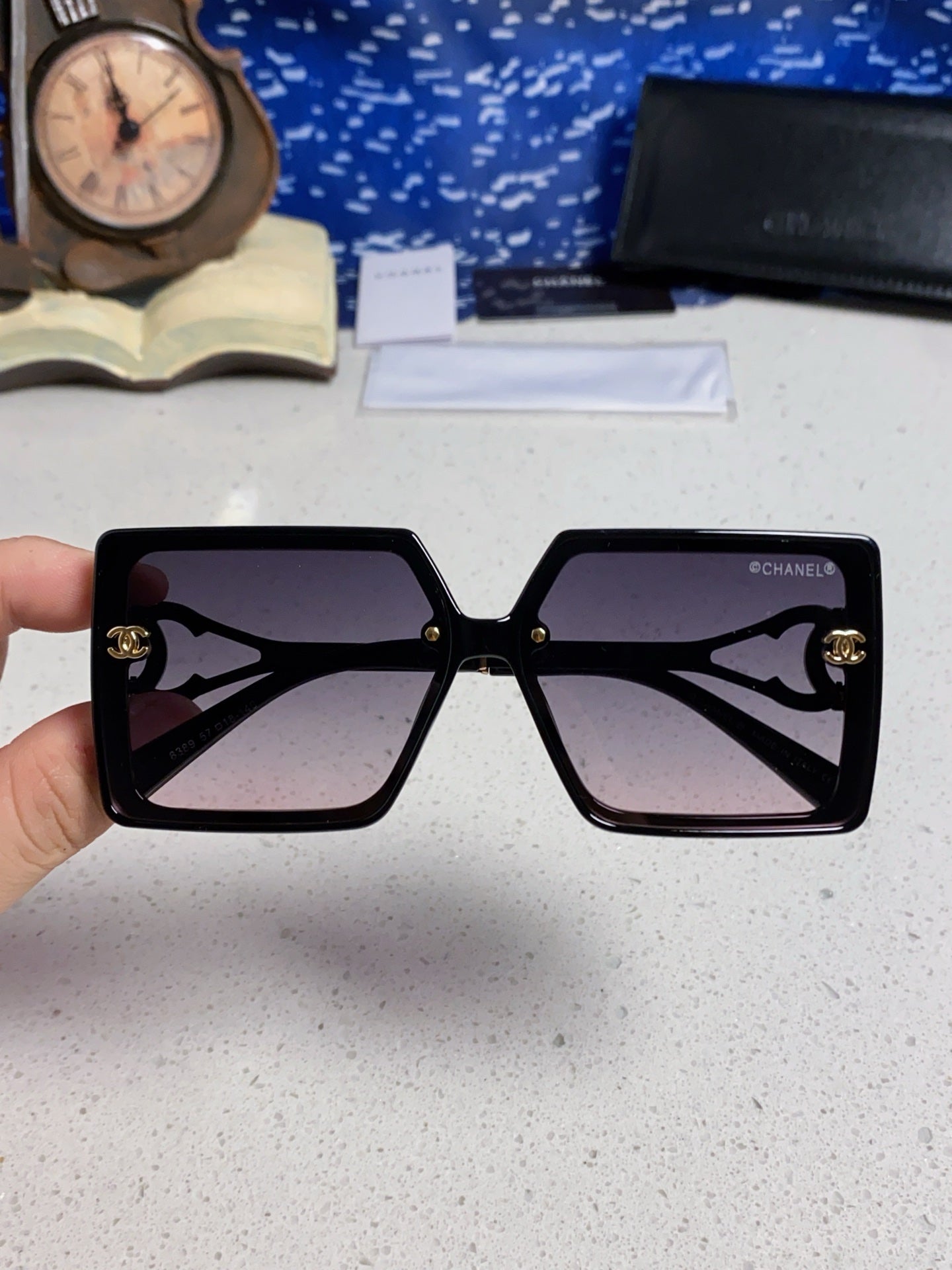 Chanel Fashion Silver Lens Sunglasses for Women - 398503 - detail image 4