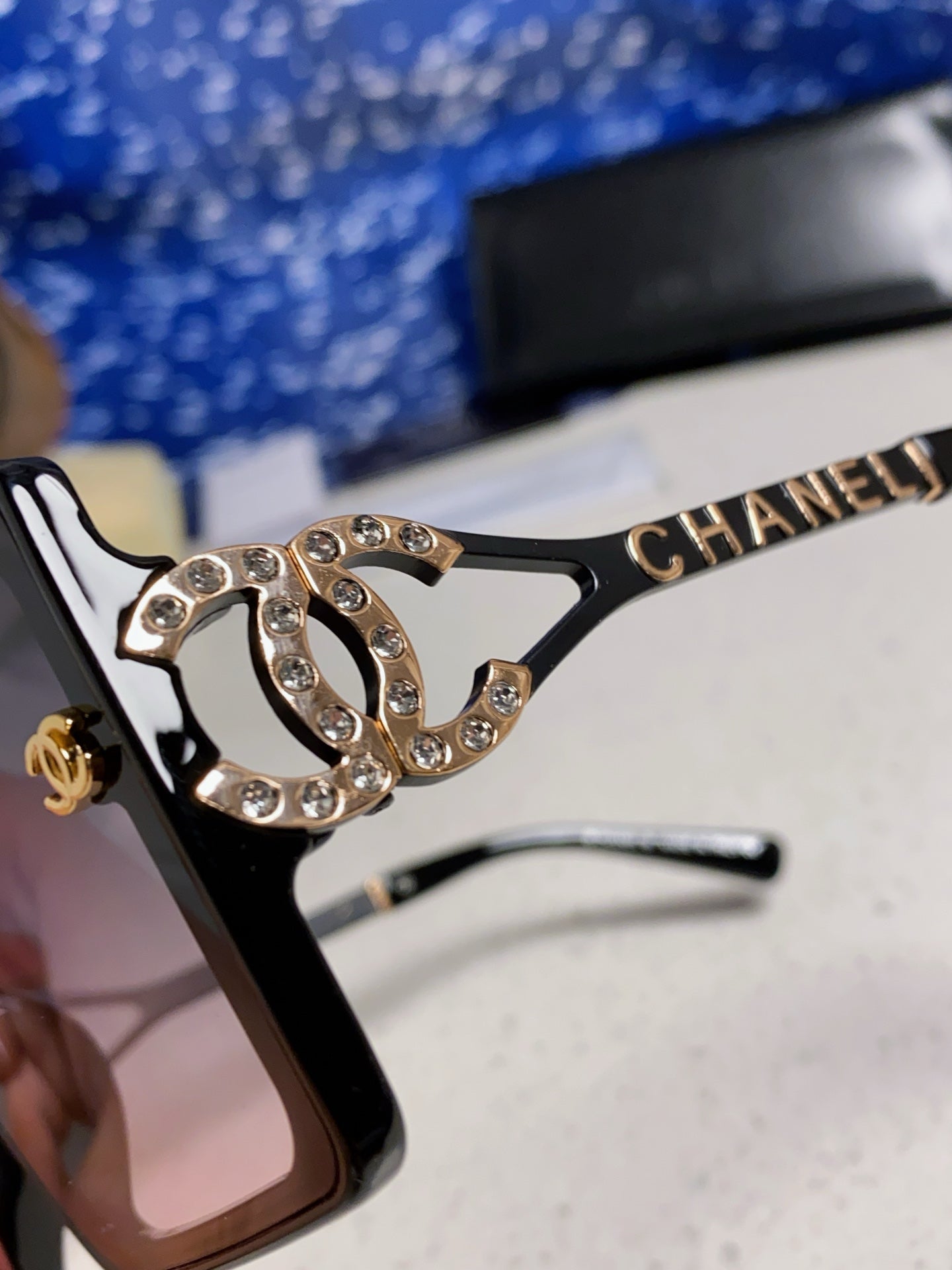 Chanel Fashion Silver Lens Sunglasses for Women - 398503 - detail image 7