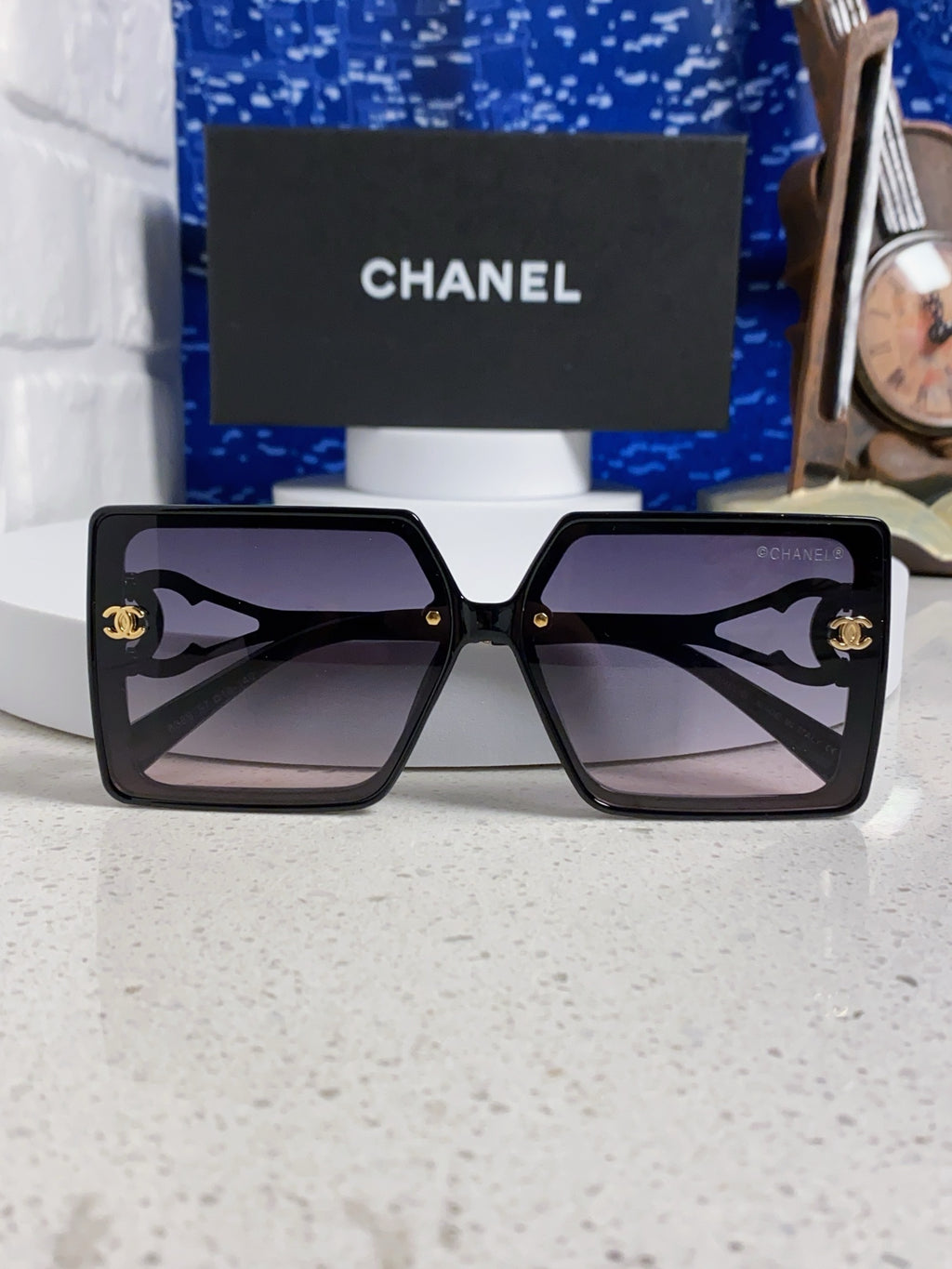 Chanel Fashion Silver Lens Sunglasses for Women - 398503 - detail image 9
