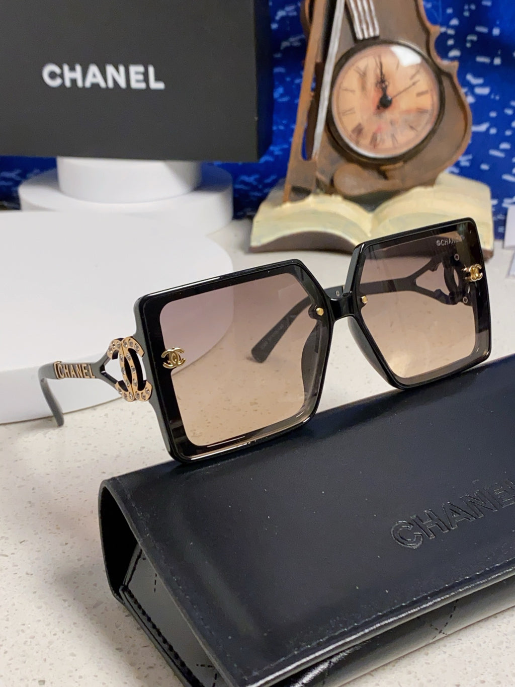 Chanel Fashion Silver Lens Sunglasses for Women - 398504 - detail image 10