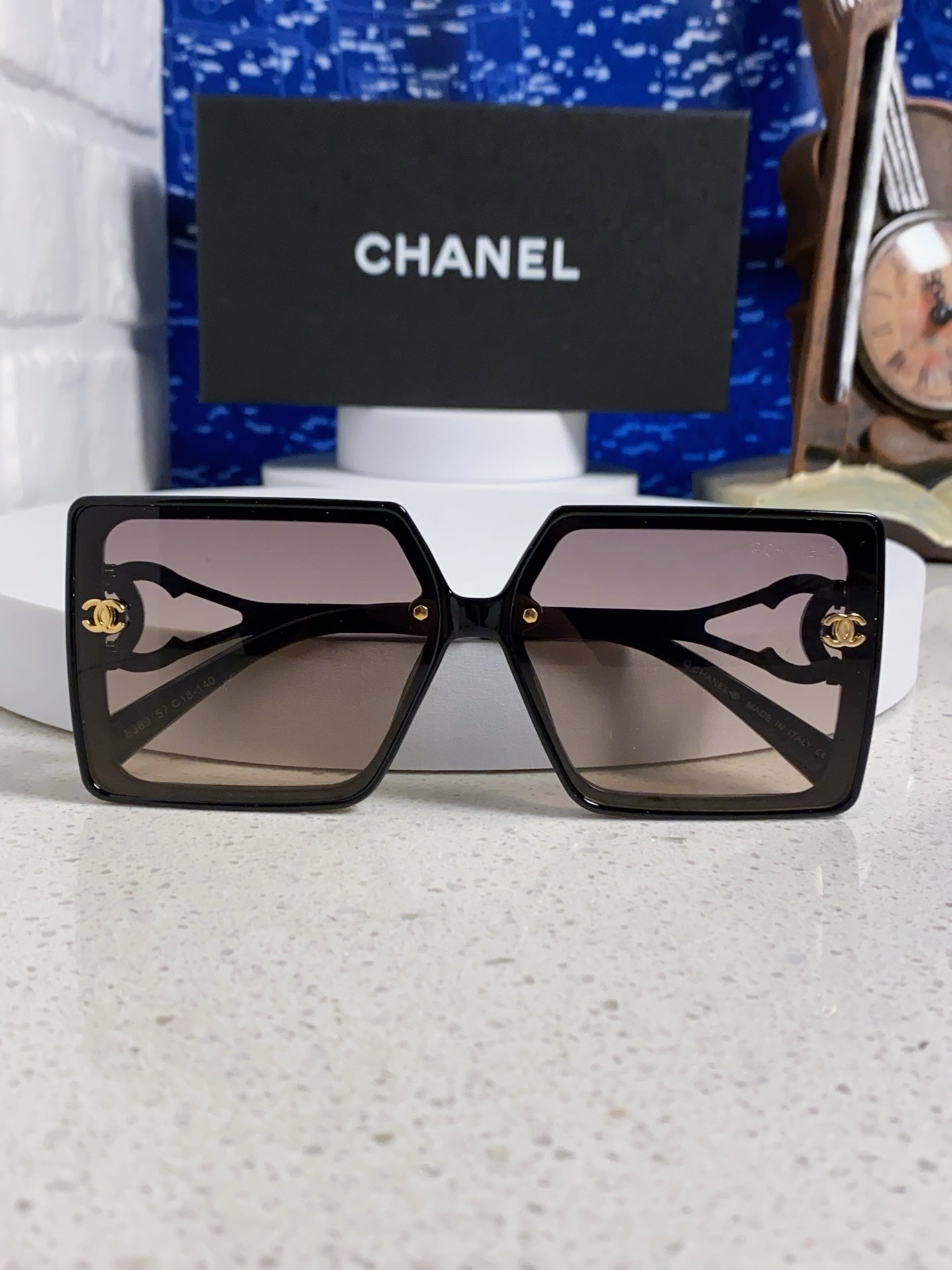 Chanel Fashion Silver Lens Sunglasses for Women - 398504 - detail image 9