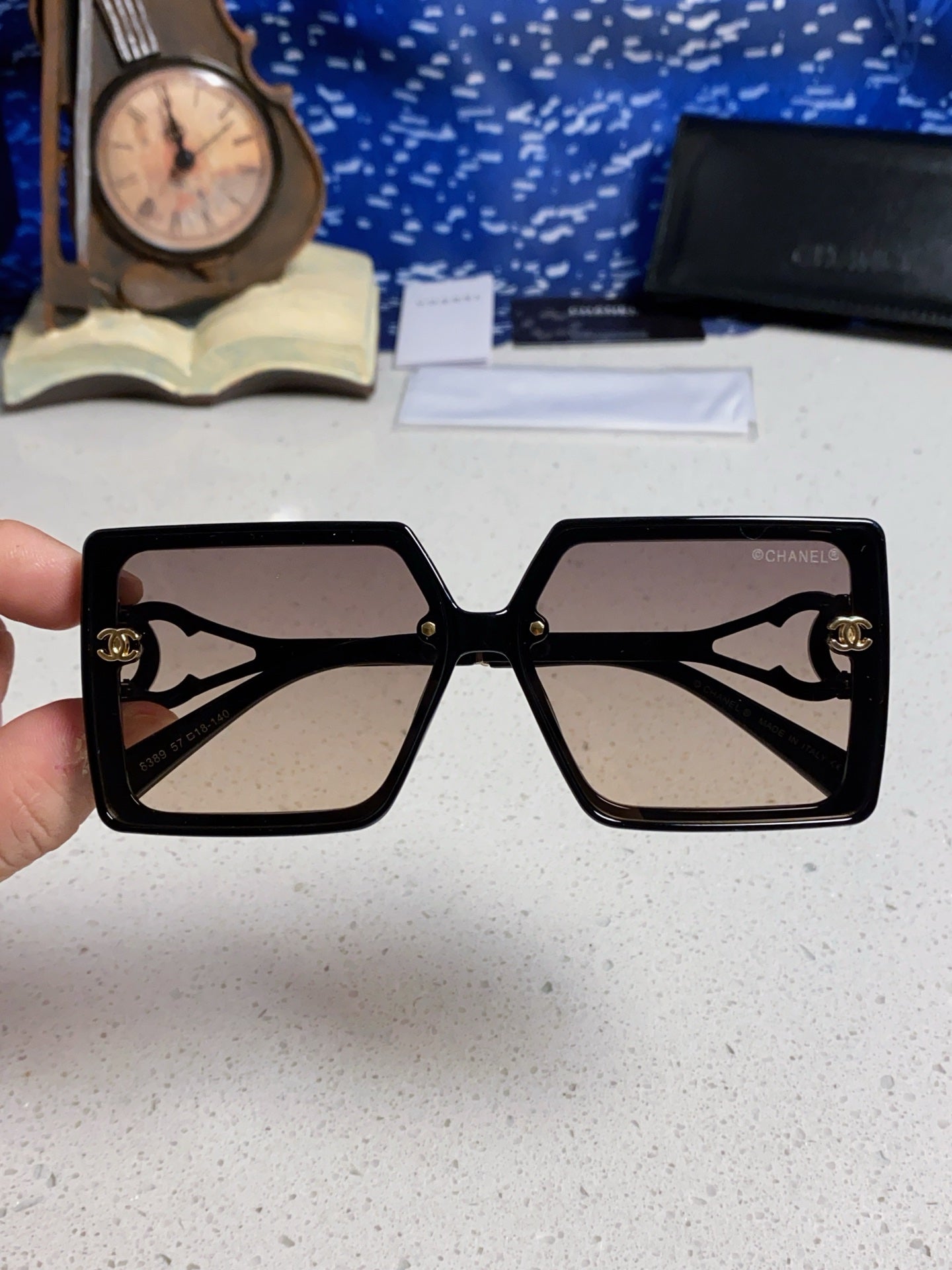 Chanel Fashion Silver Lens Sunglasses for Women - 398504 - detail image 4