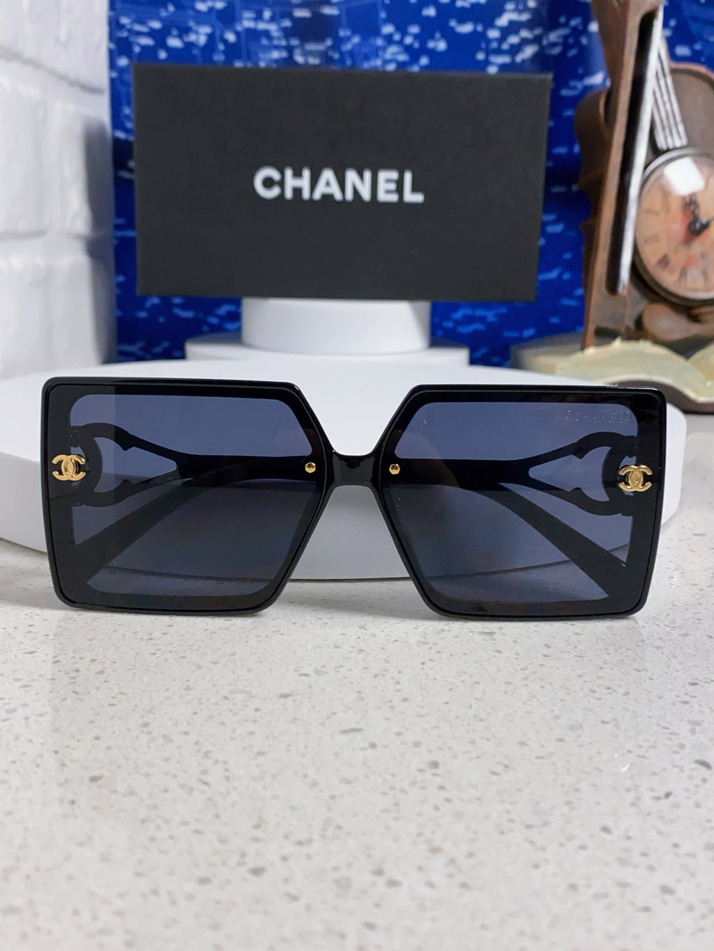 Chanel Fashion Blue Lens Sunglasses for Women - 398506 - detail image 9