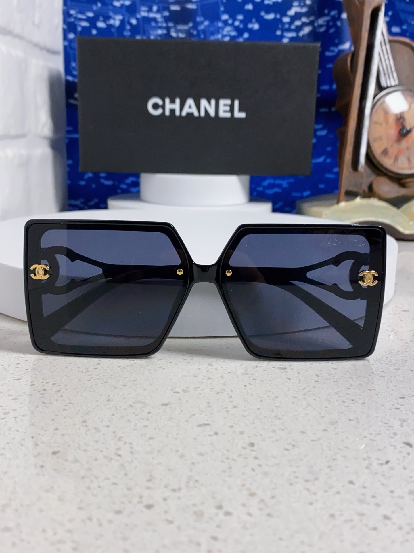 Chanel Fashion Blue Lens Sunglasses for Women - 398506 - detail image 9