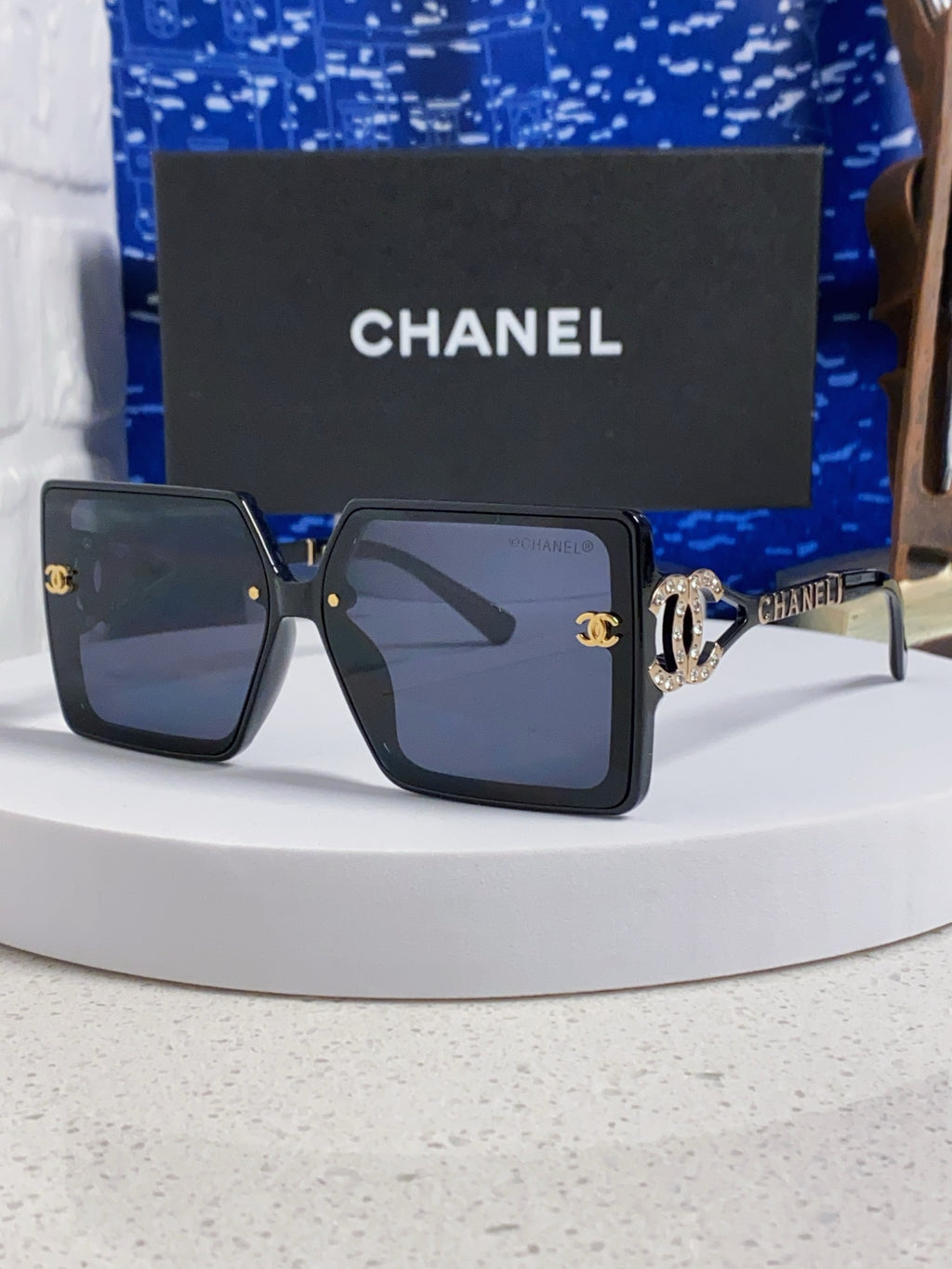 Chanel Fashion Blue Lens Sunglasses for Women - 398506