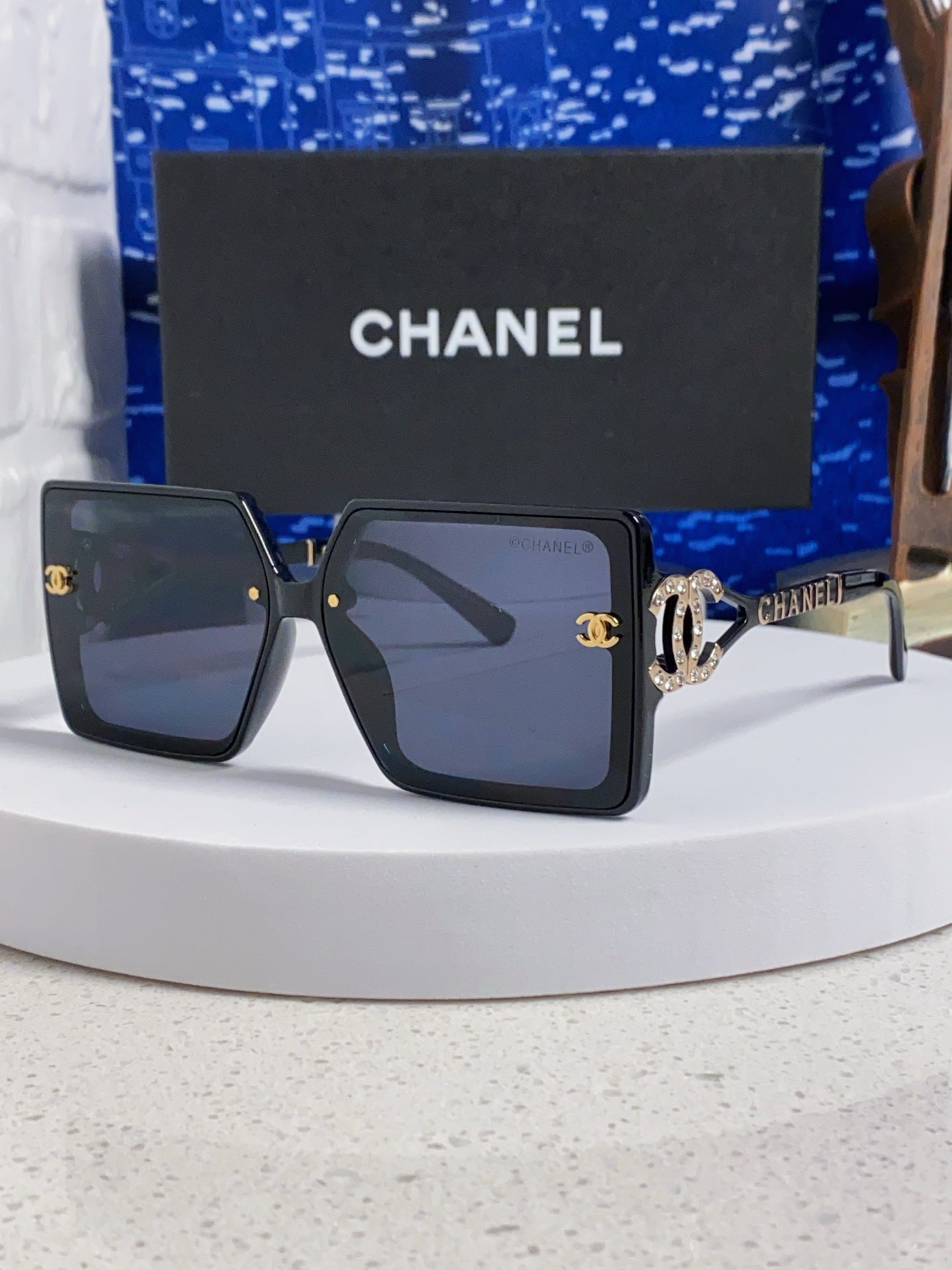 Chanel Fashion Blue Lens Sunglasses for Women - 398506
