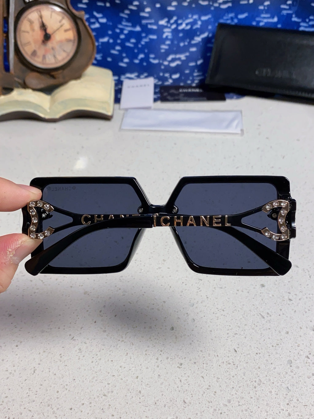 Chanel Fashion Blue Lens Sunglasses for Women - 398506 - detail image 5