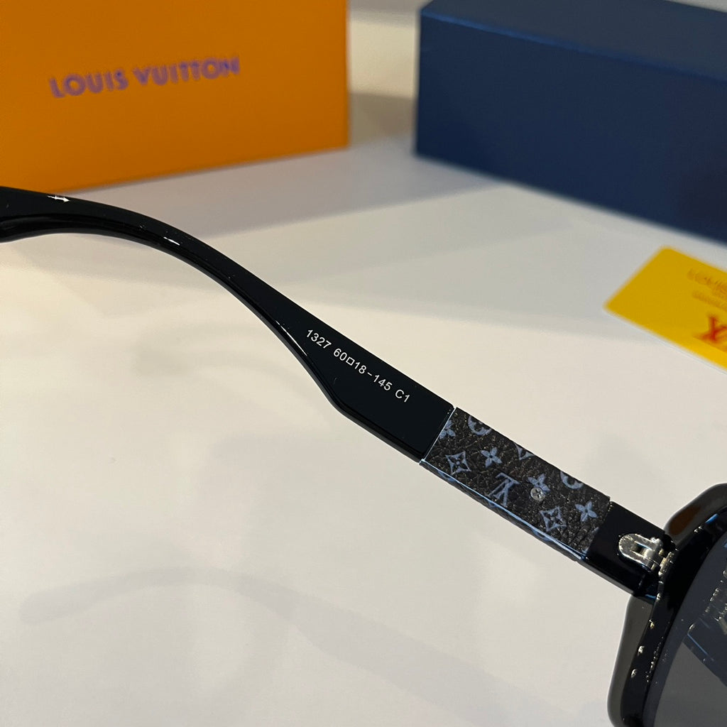 Louis Vuitton Metal Aviator Black Lens Sunglasses for Men & Women - detail image 6