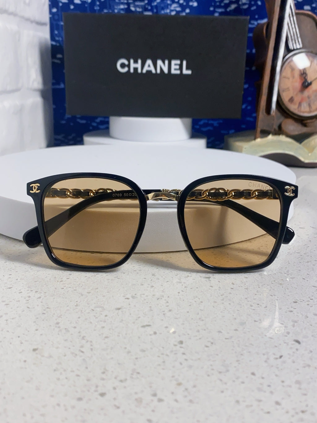 Chanel Fashion Gold Lens Sunglasses for Men & Women - 449084 - detail image 9