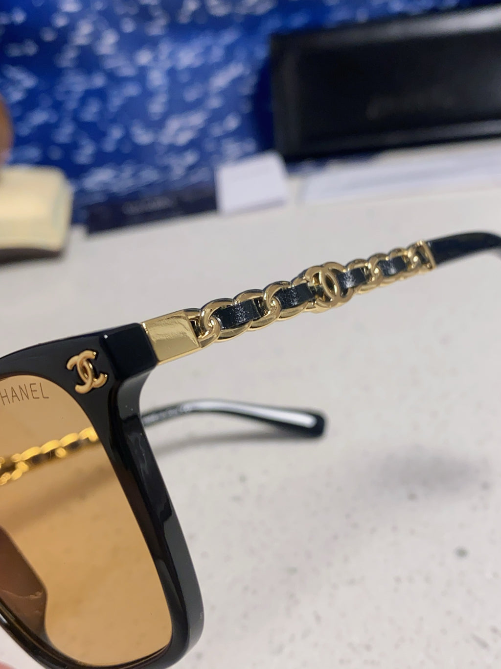 Chanel Fashion Gold Lens Sunglasses for Men & Women - 449084 - detail image 7