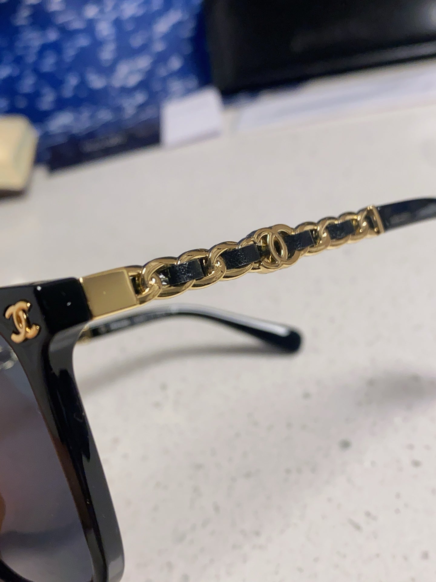 Chanel Fashion Blue Lens Sunglasses for Men & Women - 448887 - detail image 7