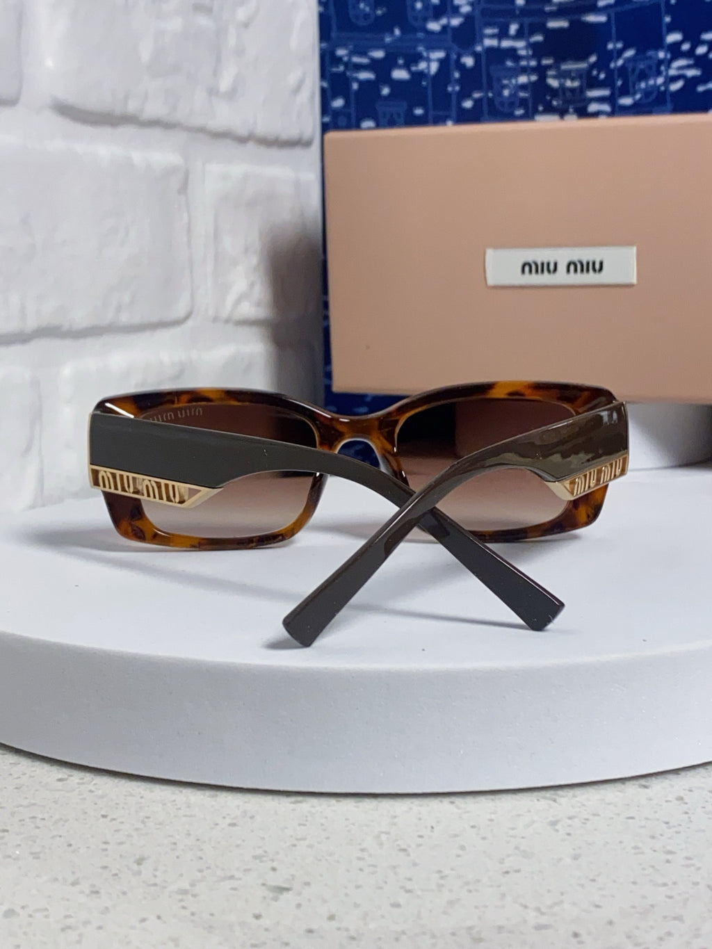 Miu Miu Polarized Square Red Lens Sunglasses for Women - detail image 3
