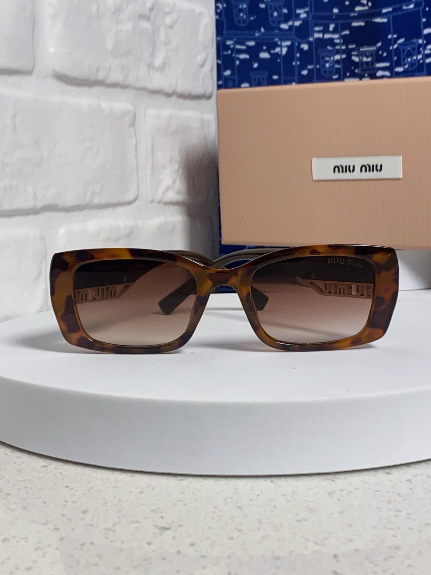 Miu Miu Polarized Square Red Lens Sunglasses for Women - detail image 2