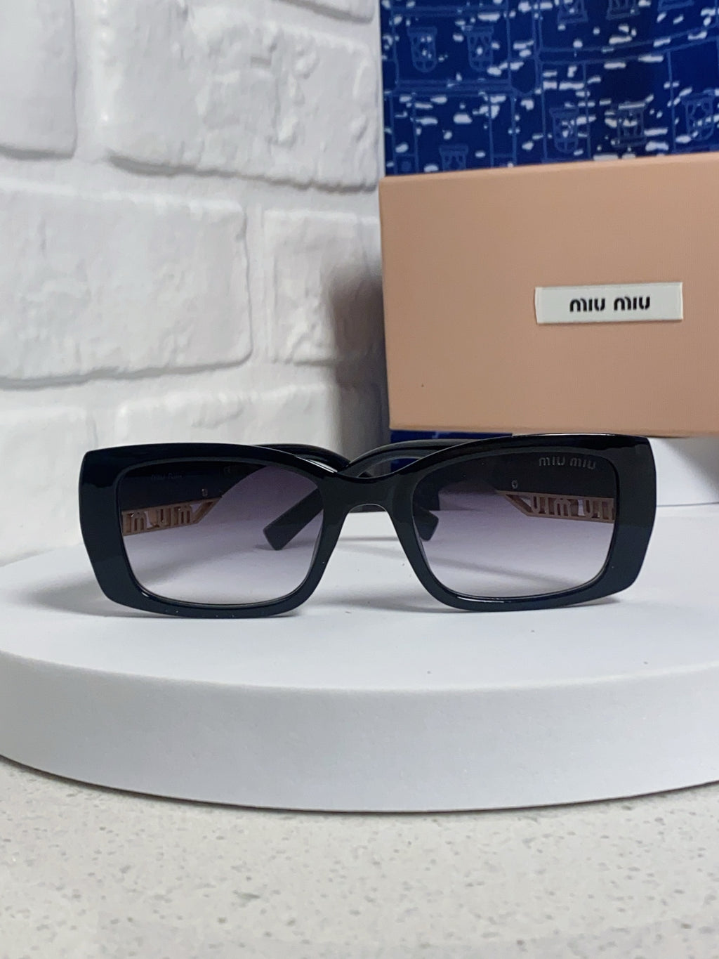 Miu Miu Polarized Square Silver Lens Sunglasses for Women - 449690 - detail image 2