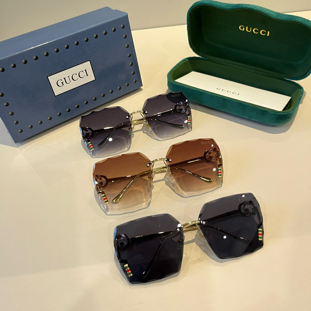 Gucci Metal Aviator Brown Lens Sunglasses for Men & Women - 415001 - detail image 10