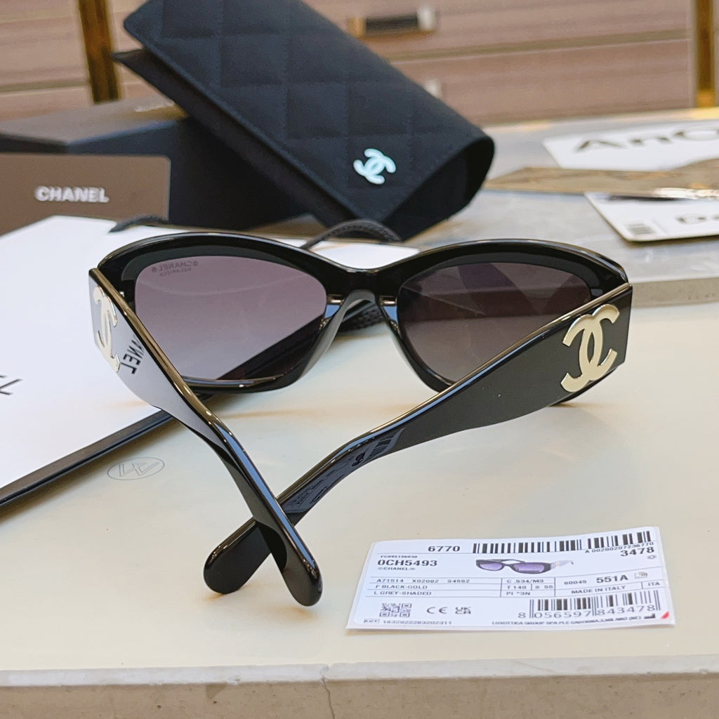 Chanel CH5493 Fashion Black Lens Sunglasses for Men & Women - 382347 - detail image 8