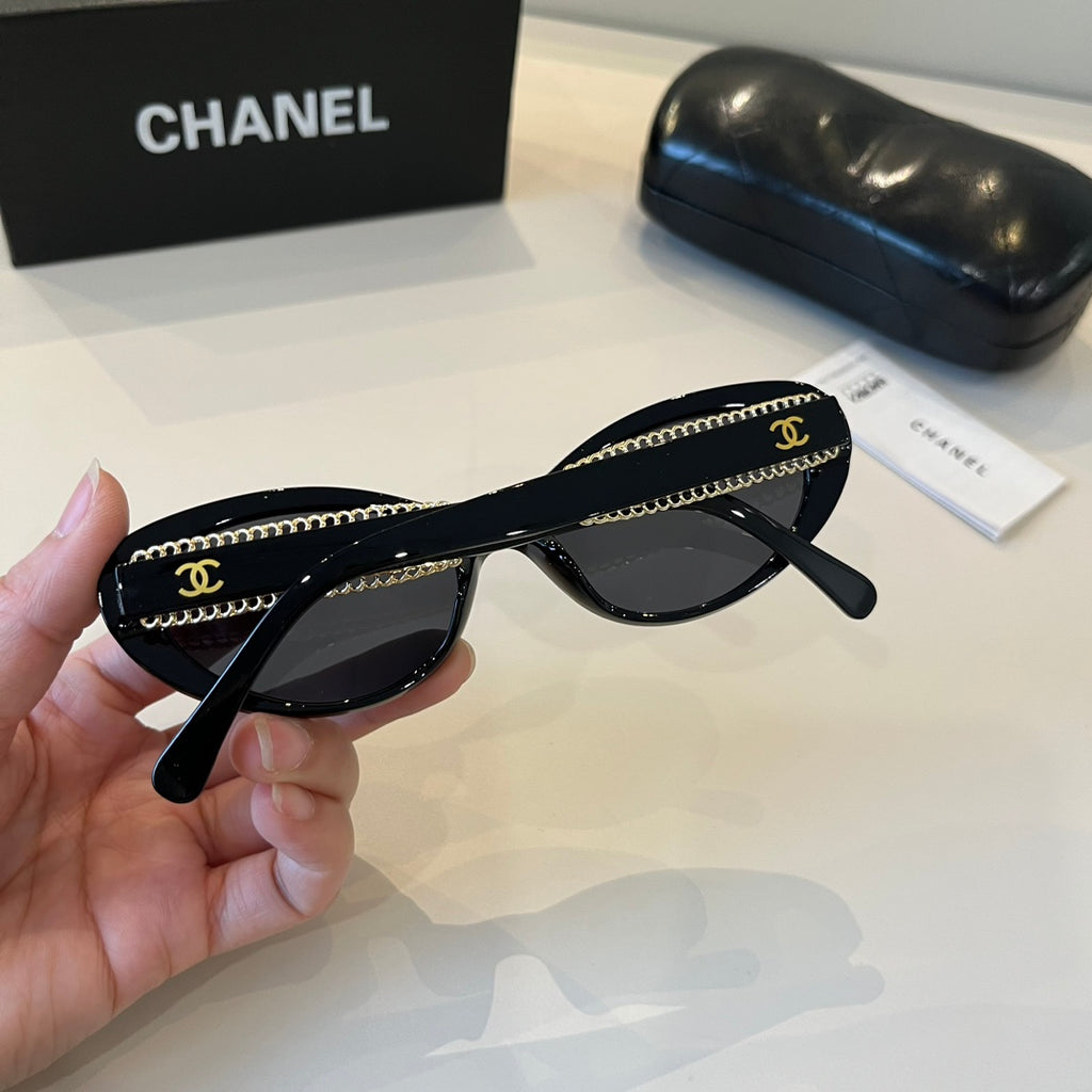 Chanel Oversized Silver Lens Sunglasses for Men & Women - 415352 - detail image 7