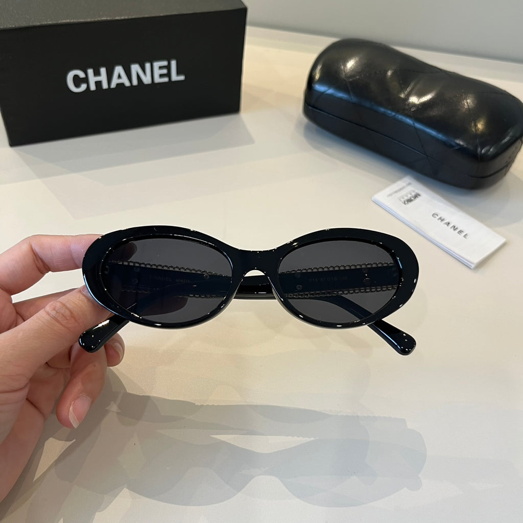 Chanel Oversized Silver Lens Sunglasses for Men & Women - 371782 - detail image 6