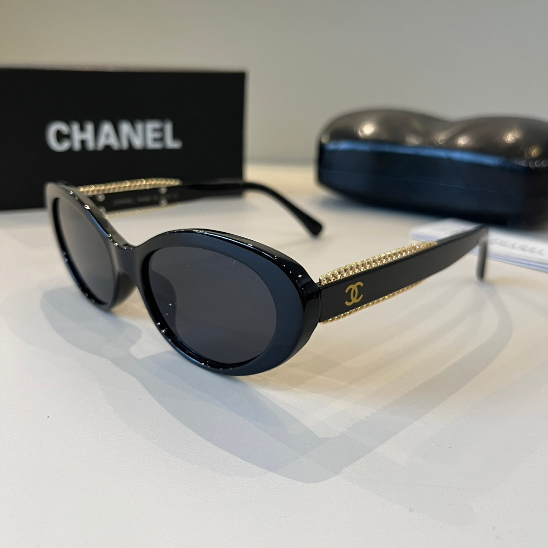 Chanel Oversized Silver Lens Sunglasses for Men & Women - 371782 - detail image 3