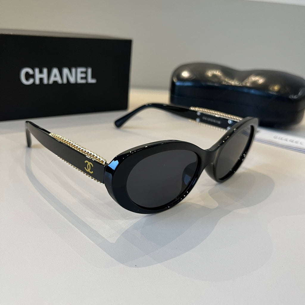 Chanel Oversized Silver Lens Sunglasses for Men & Women - 371782