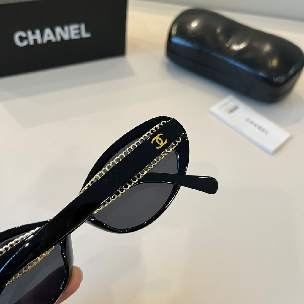 Chanel Oversized Silver Lens Sunglasses for Men & Women - 415352 - detail image 8