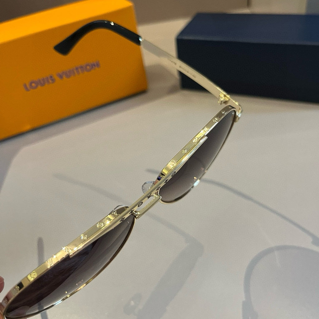 Louis Vuitton Polarized Fashion Gold Lens Sunglasses for Men - 431194 - detail image 3