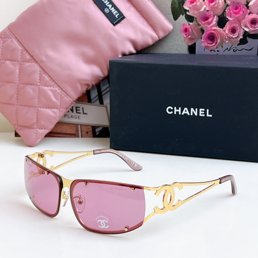 Chanel Oversized Black Lens Sunglasses for Men & Women - 398570