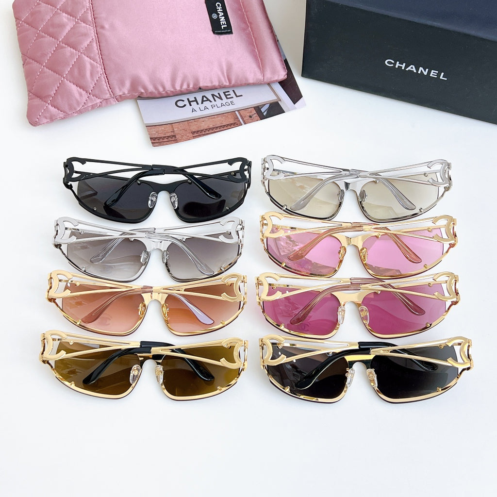 Chanel Oversized Black Lens Sunglasses for Men & Women - 398570 - detail image 5