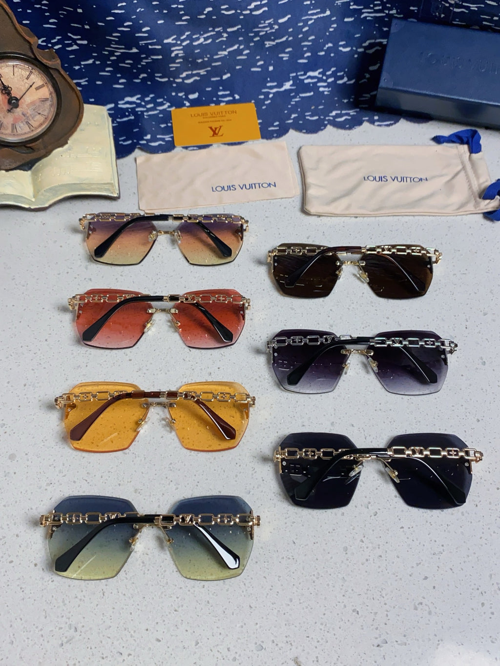 Louis Vuitton Oversized Red Lens Sunglasses for Men & Women - detail image 10