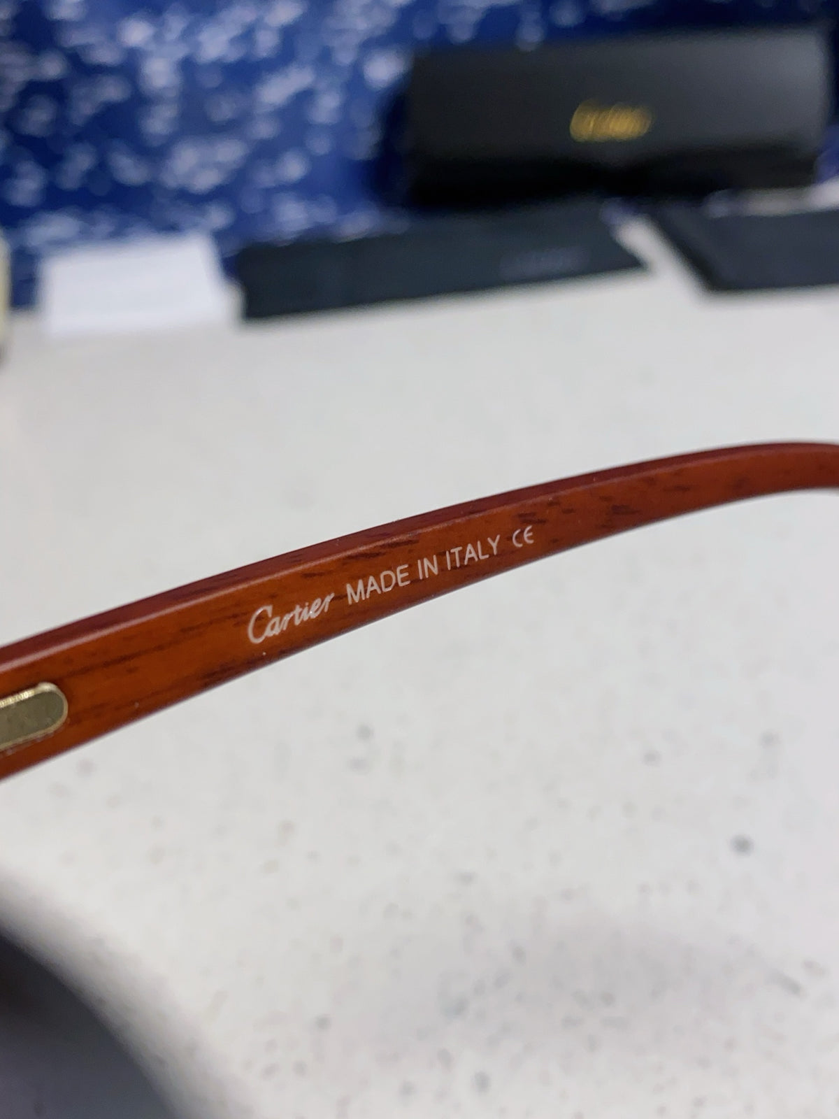 Cartier Lightweight Rimless Silver Lens Sunglasses for Men & Women - 415890 - detail image 9
