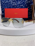 Cartier Lightweight Rimless Silver Lens Sunglasses for Men & Women - 415891